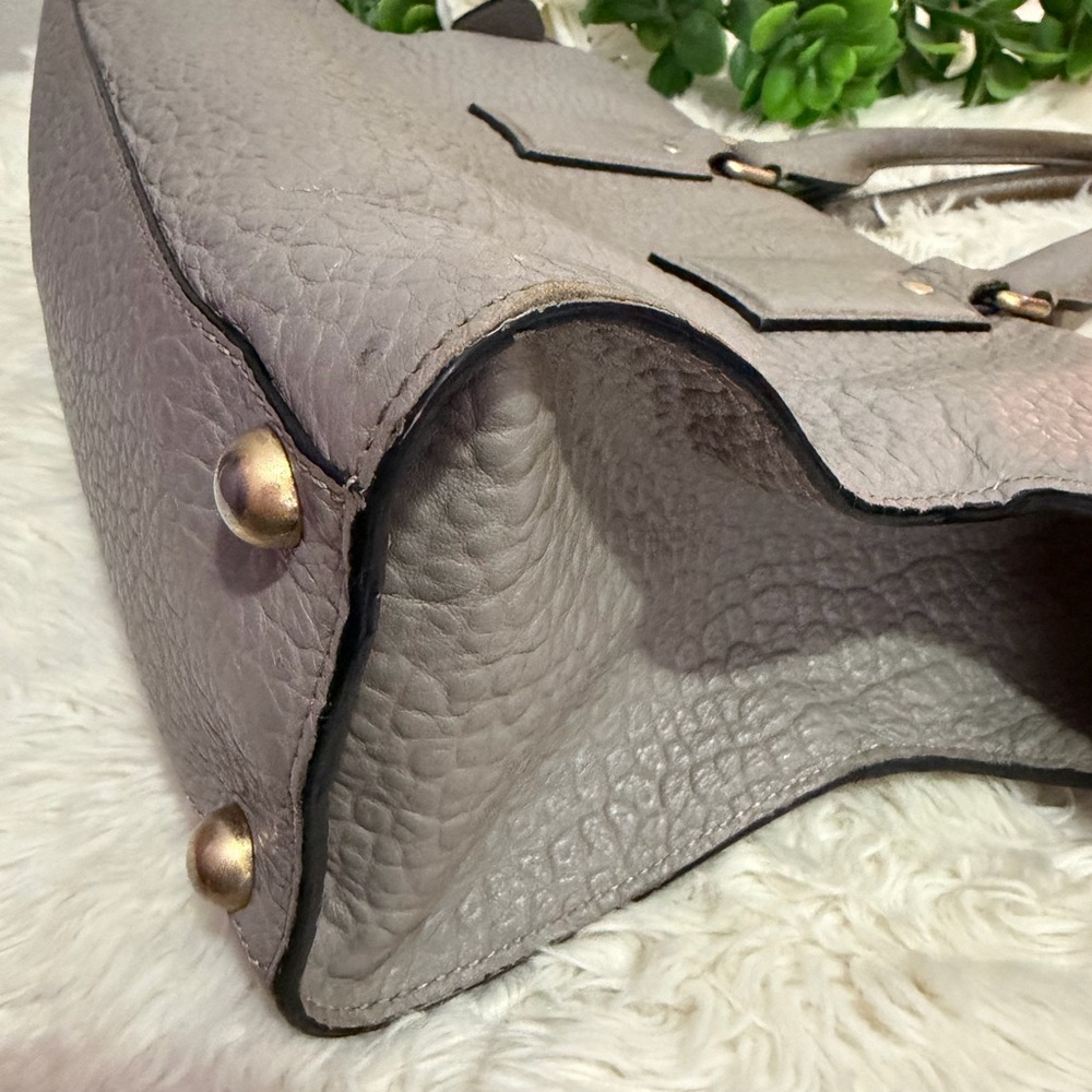 Burberry gray Leather Satchel - Picture 11 of 16